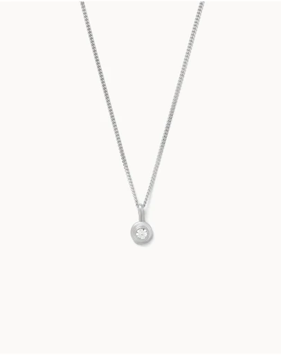 Kirstin Ash - Birthstone Necklace April White Topaz