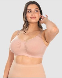 B Free Intimate Apparel - Wire-free Bamboo Padded Bra (B-C-D-DD-E-F-G-H) Cup