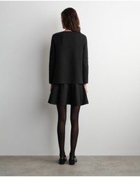 COS - Layered Long-Sleeved Mini Dress
