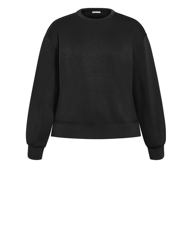 City Chic - Plus size Mae Crew Neck Sweatshirt - black