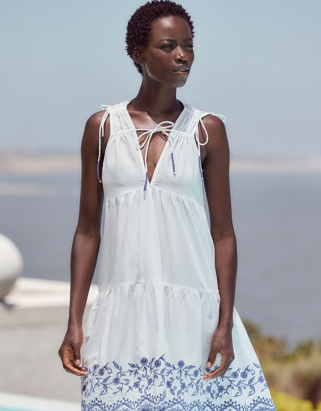 NEXT - Embellished Hem Tiered Mini Dress