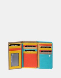 Pierre Cardin - Pierre Cardin MultiColour Leather Ladies Tri-Fold Wallet