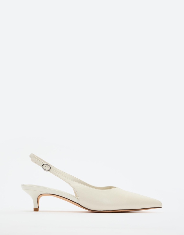 Atmos&Here - Stephanie Leather Sling Back Heels