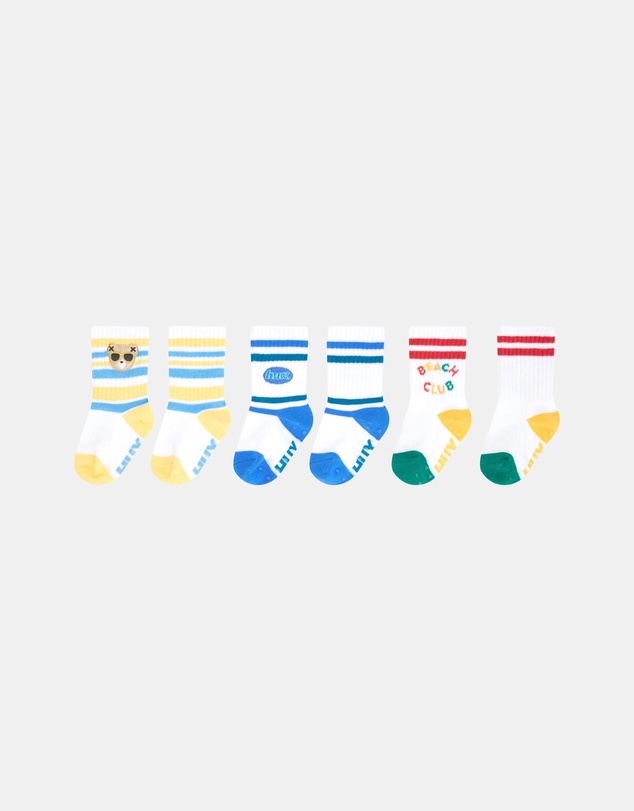 Huxbaby - 3-Pack Beach Club Socks - ICONIC EXCLUSIVE - Babies-Kids