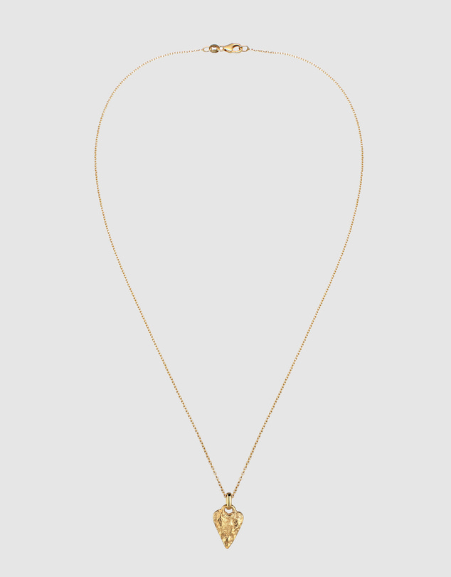Elli Jewelry - Molten Heart Necklace in Gold-Plated 925 Silver