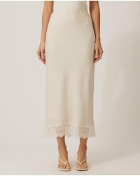 Tussah - Sadie Satin Lace Slip Skirt