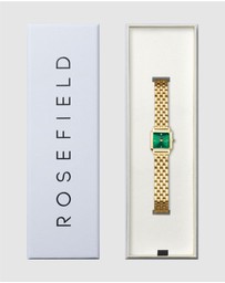 Rosefield - The Boxelle Emerald Gold-Tone Bracelet Watch