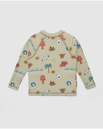 Crywolf - BABY RASH VEST Lucky Days Sage
