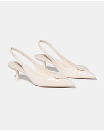 Kate Spade - Lover Slingback Kitten Heels