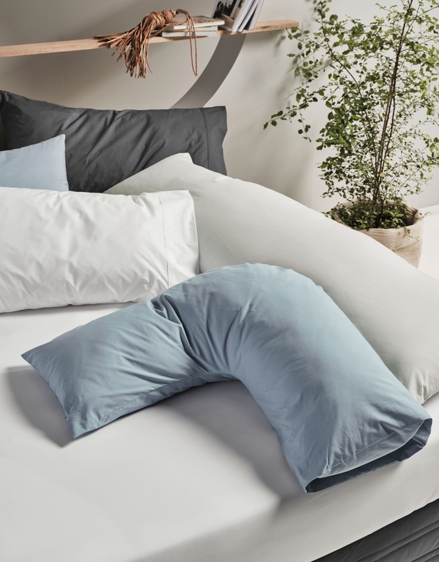 Linen House - Vienna 300TC Cotton Percale U-Shaped Pillowcase