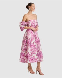 Romance by Honey and Beau - Seanna Off Shoulder Midi Dress
