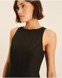 AERE - Harlow Linen A Line Mini Dress