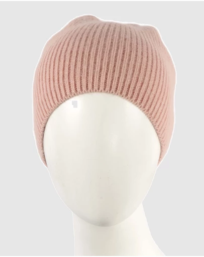 Max Alexander - European Made Pink Soft Wool Beanie