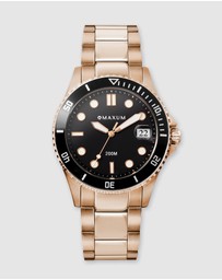 Maxum - Liberty Black Dial With Rose Gold Bracelet & Case