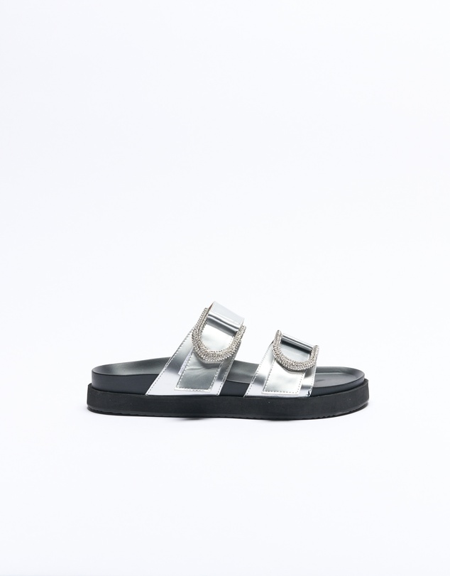 Walnut Melbourne - Mint Leather Slide