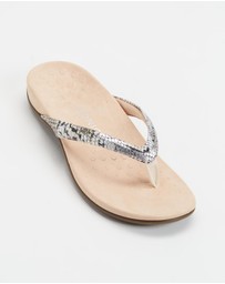 Vionic - Dillon Toe Post Sandal - Boa Metallic