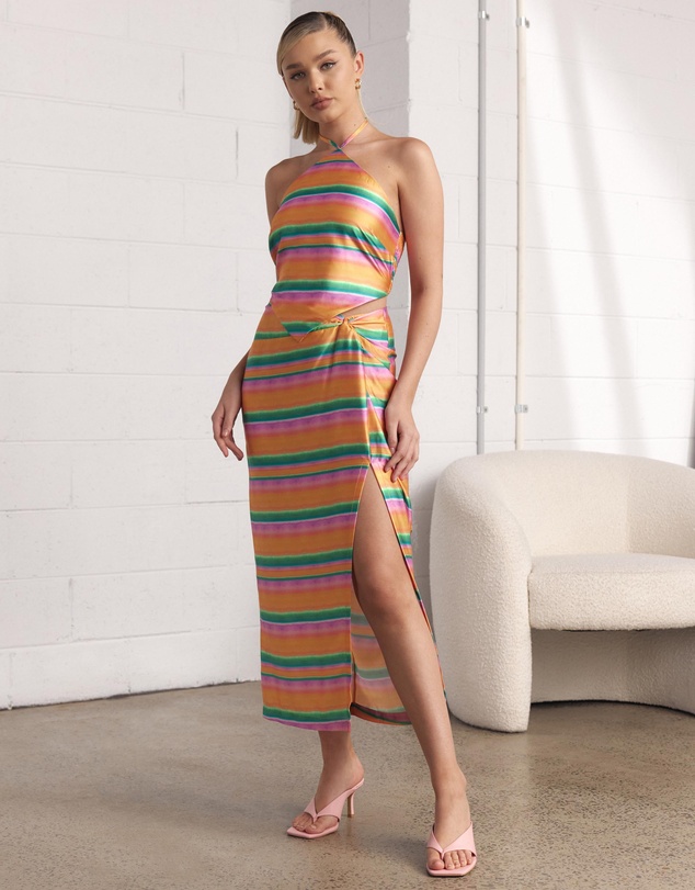 Dazie - Sunset Boulevard Twist Midi Skirt
