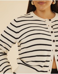 Atmos&Here Curvy - Rachel Crew Knit Cardigan