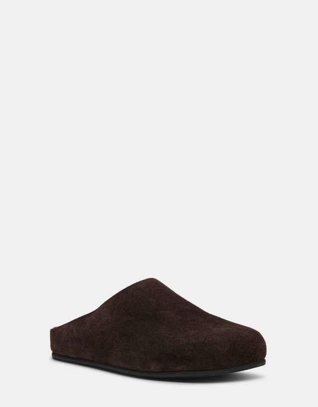 Steve Madden - Fern Brown Suede Mule Flats