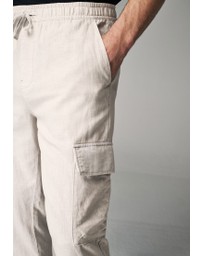 NEXT - Linen Cotton Elasticated Drawstring Cargo