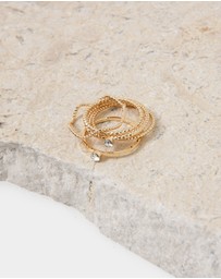 Forcast - Kaleah 5PC Rings Set