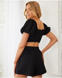 Esther & Co - Divinia Top - Black