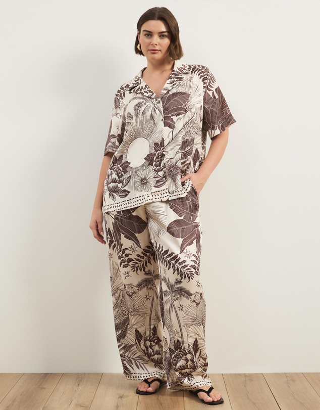 Atmos&Here Curvy - Koa Satin Shirt