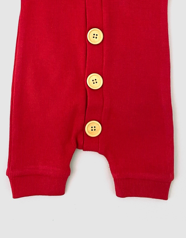WITH LOVE FOR KIDS - BASICS Ribbed Romper - Babies