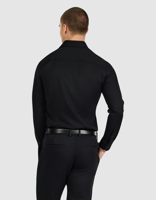 Tarocash - Cy Slim Textured Bamboo Shirt