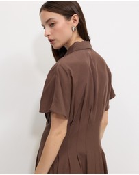 Calli - Vasco Tucked Shirt Dress