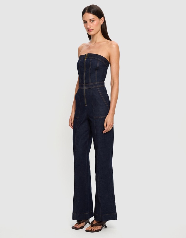 KIVARI - Dani Denim Jumpsuit