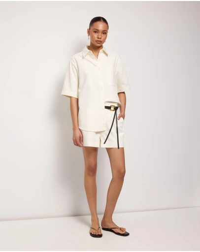 AERE - Drawcord Denim Shorts