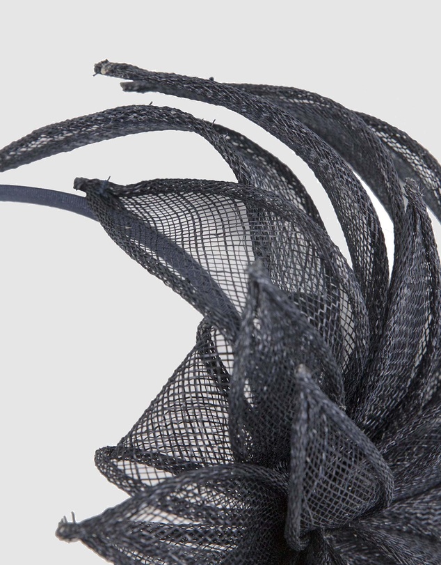 Max Alexander - Flower Navy Sinamay Fascinator Headband