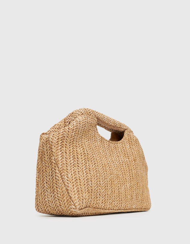Betts - Holiday Raffia Handheld Clutch Bag