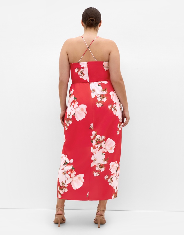 City Chic - Lotus Print Maxi Dress