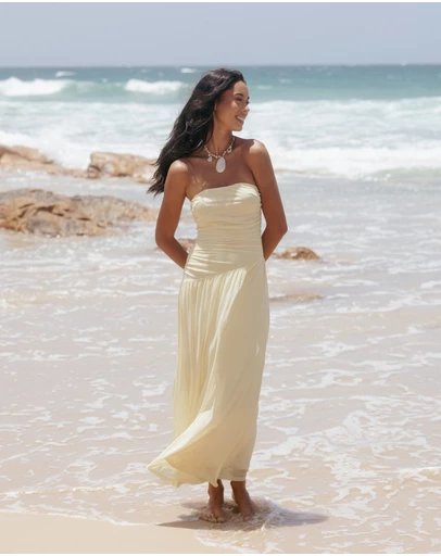 Petal & Pup - Calypso Maxi Dress - Butter Yellow
