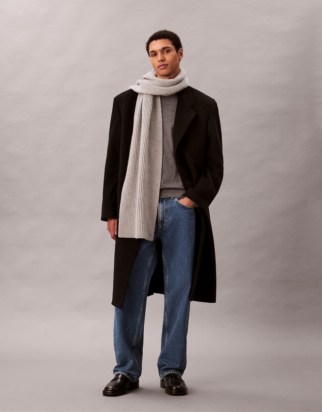 Calvin Klein - Wool Blend Signature Logo Scarf