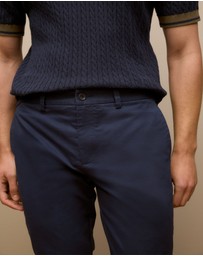 Trenery - Slim Fit Chino Pant in Navy
