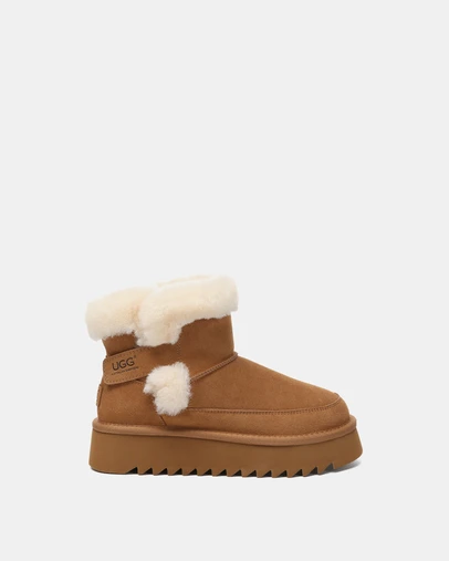 EVERAU - Australian Shepherd Ugg Bynnie Cow Suede Upper UGG Boots