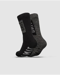 UNIT - UNIT Crew Men's Ultra Thick Bamboo Hi-Lux Socks - 2 Pack
