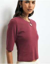 AERE - Odele Rib T-Shirt