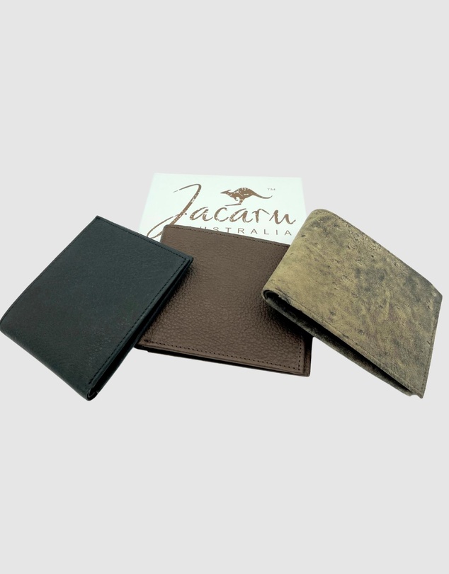 Jacaru - Jacaru 5789 Kangaroo Leather Credit Card Wallet