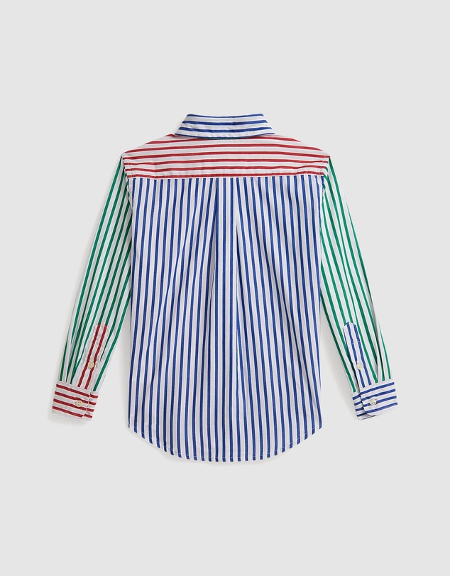 Polo Ralph Lauren - Striped Cotton Poplin Fun Shirt - Kids