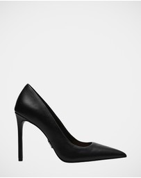 Steve Madden - Eden Black Leather Heels