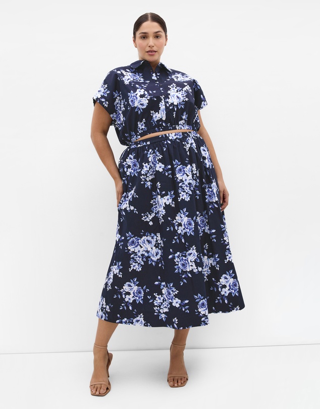 City Chic - Vacay Floral Print Shirt