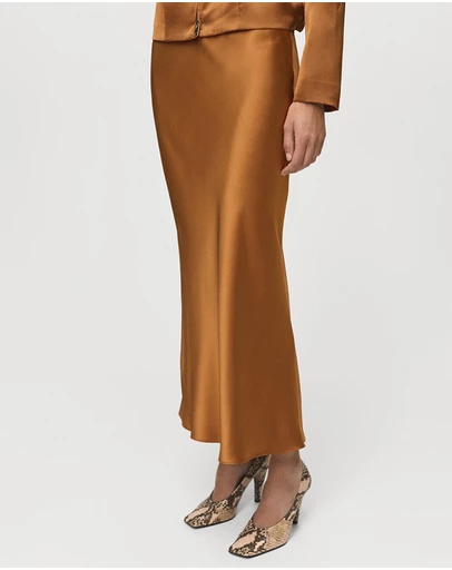 M.N.G - Midi Satin Skirt
