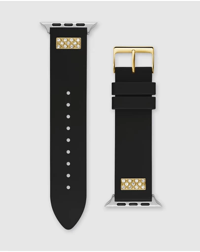 GUESS - Guess Apple Band - Black & Gold Frontier Silicone Stones 42/44/45mm
