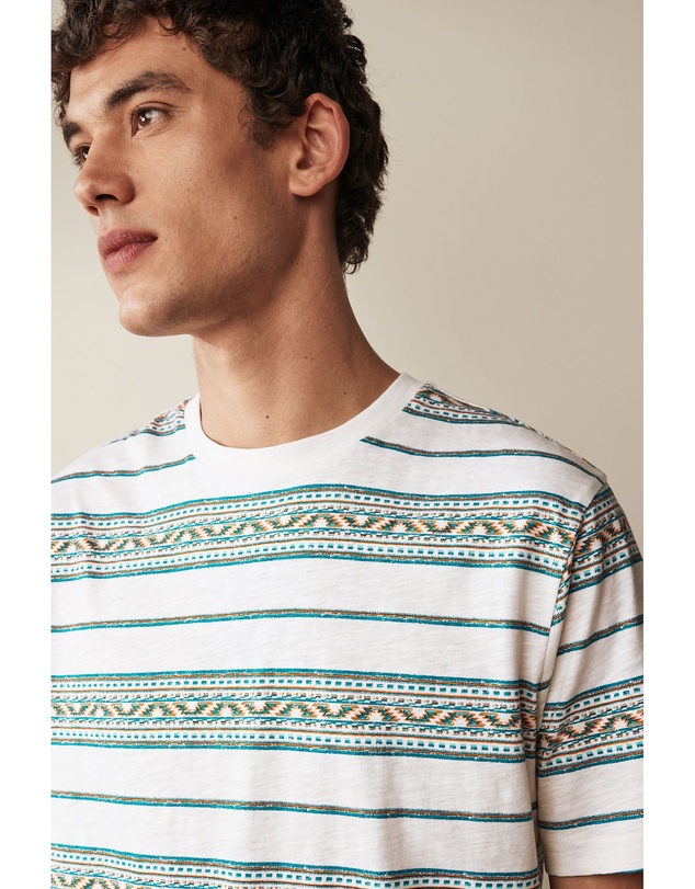 NEXT - Textured Stripe T-Shirt