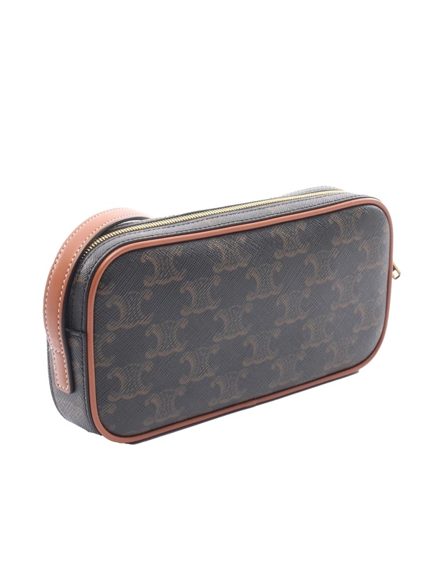 Pre-Loved by Azura Reborn - Pre-Loved Mini Triomphe Cuir Coated Canvas Camera Bag
