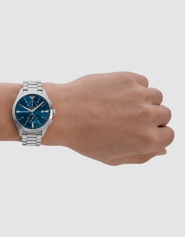Emporio Armani - Silver Tone Chronograph Watch